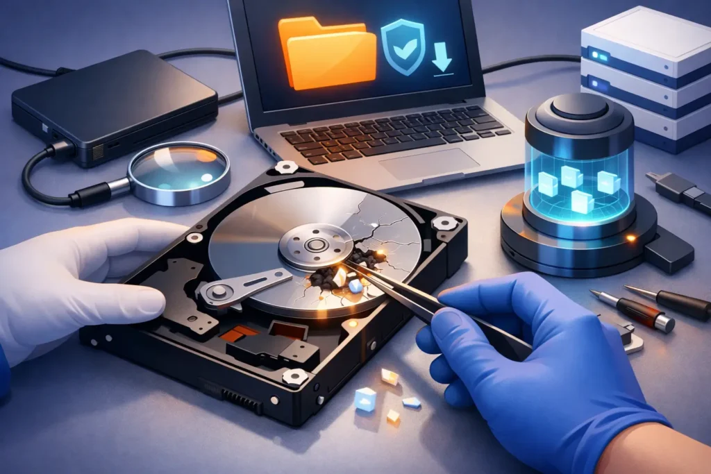 Recuperare file da hard disk rotto senza rischi