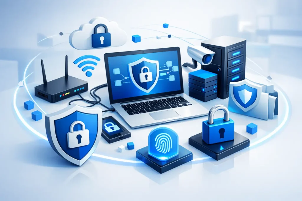 Sicurezza rete studio per lavorare senza rischi