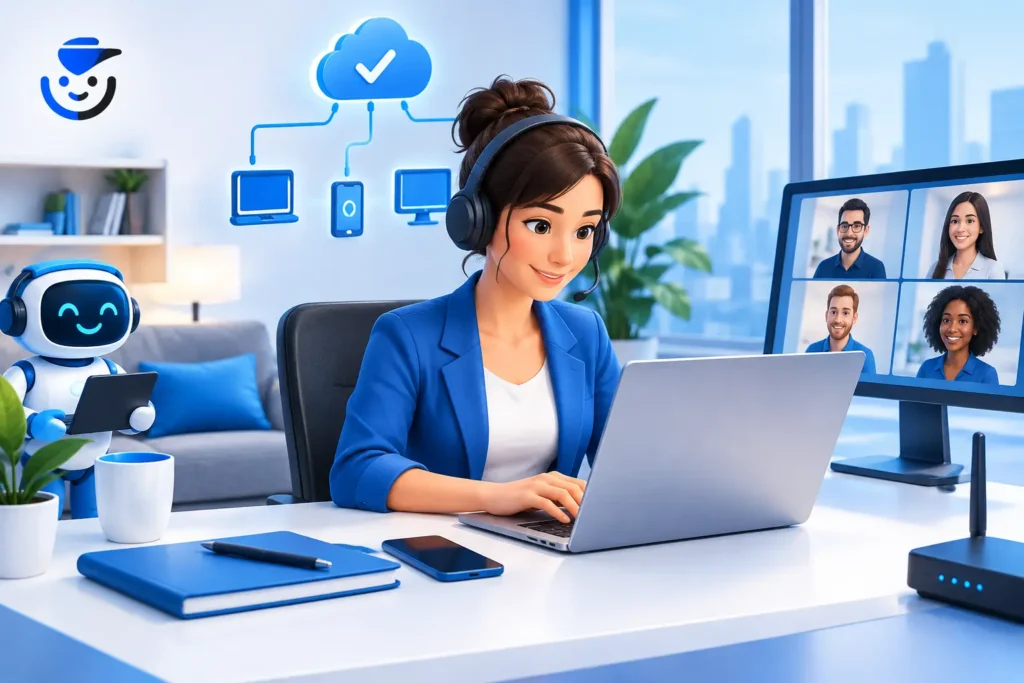 Lavoro ibrido senza problemi tecnologici